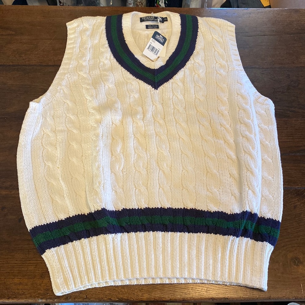 Polo by Ralph Lauren hand knit vest NWT
